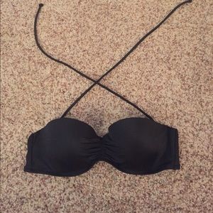 Victorias Secret Black Bandaeu Size 36B