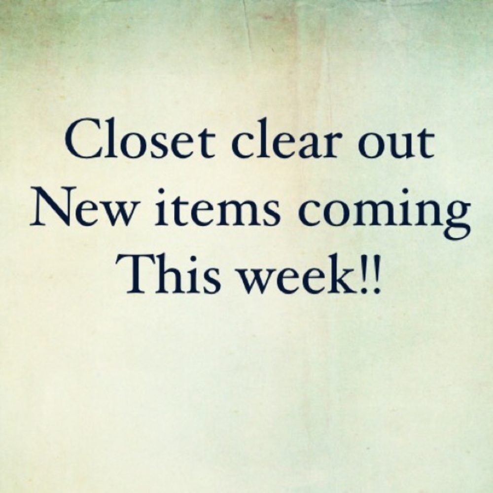 New items for the new year coming in a few days!!