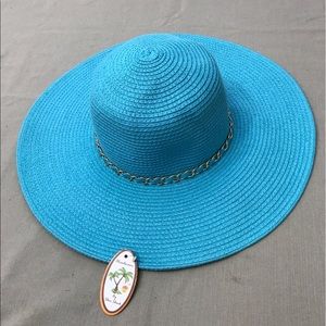 Turquoise summer hat
