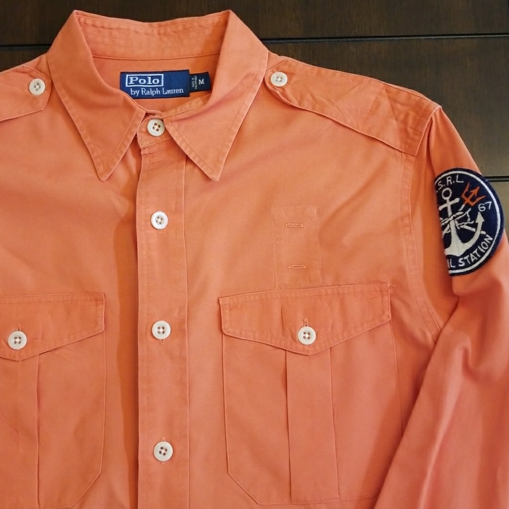 Polo Ralph Lauren LS military naval station medium - Picture 1 of 4