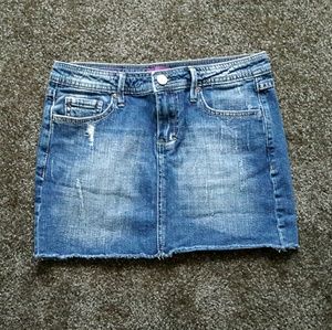 Denim mini skirt