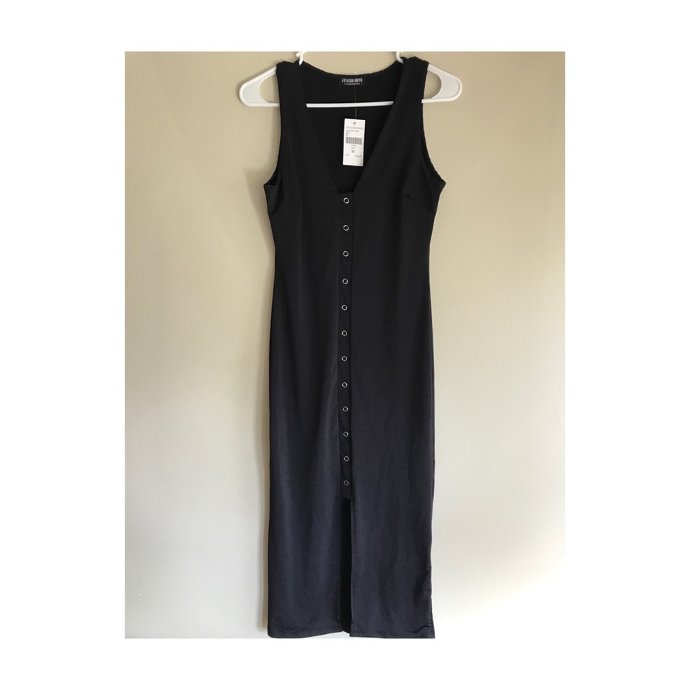 Midi black dress