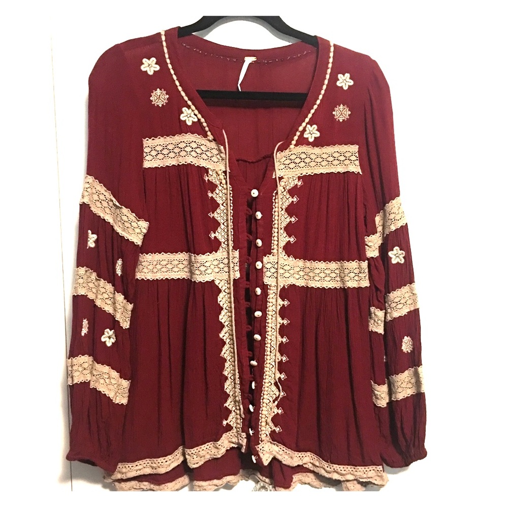 FREE PEOPLE BLOUSE! WORN ONCE!