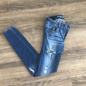 AE ripped jeans. Super super stretch