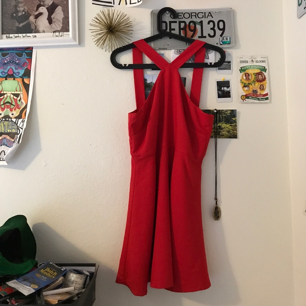 Read forever 21 Cross front swing dress