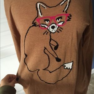 Old Navy Sweaters - Brown Hipster fox oversize sweater Old Navy Sweaters - Brown Hipster fox oversize sweater