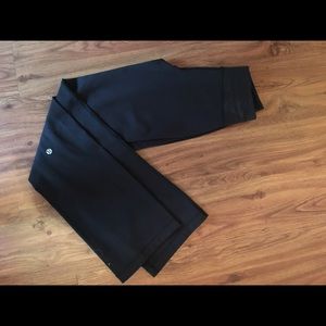 Lululemon long & flare black yoga pants