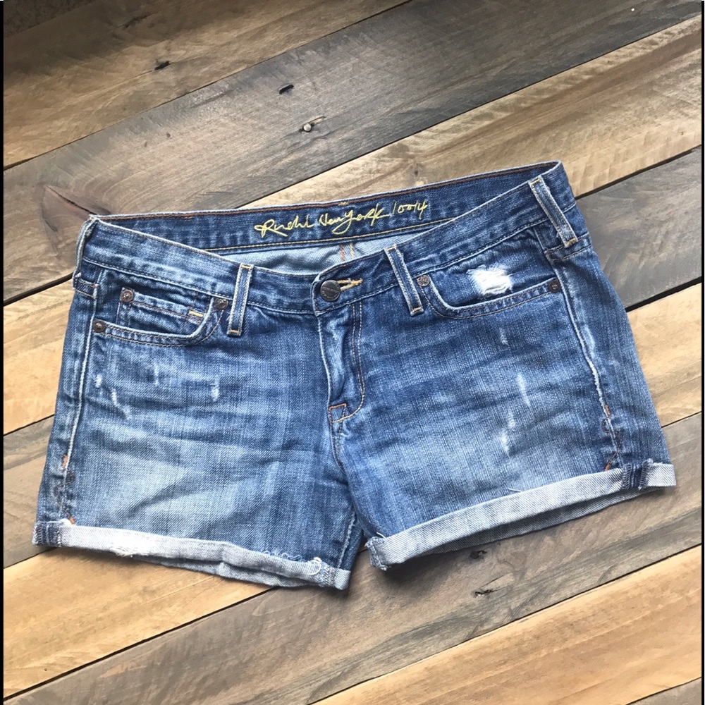 Ruehl 925 Cutoff Denim Destroyed Jean Shorts