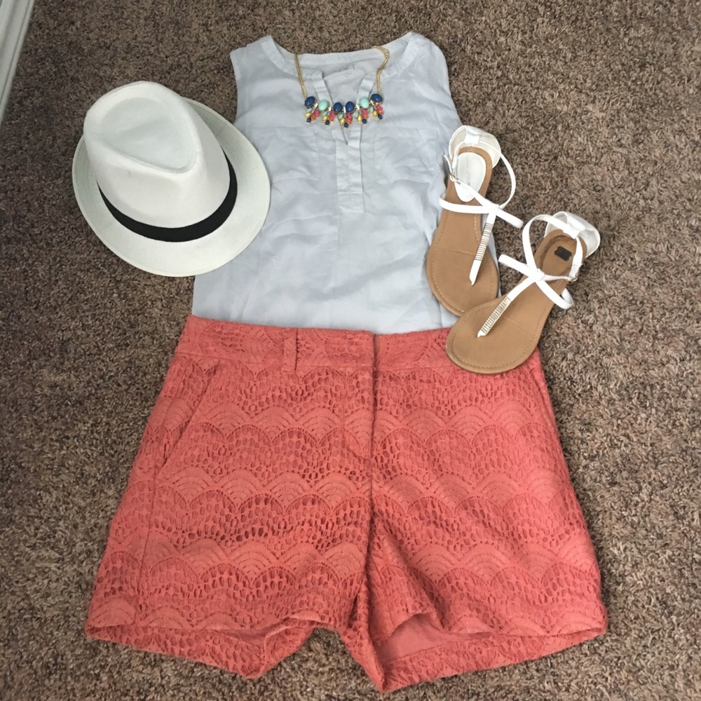 Coral LOFT shorts size 4
