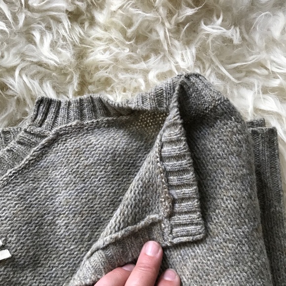 ❌SOLD❌ All Saints | Oatmeal split collar sweater - Picture 4 of 6