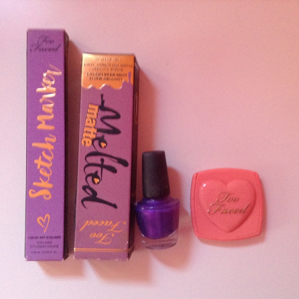Brand New Too Faced melted lipstick ,sketch marker