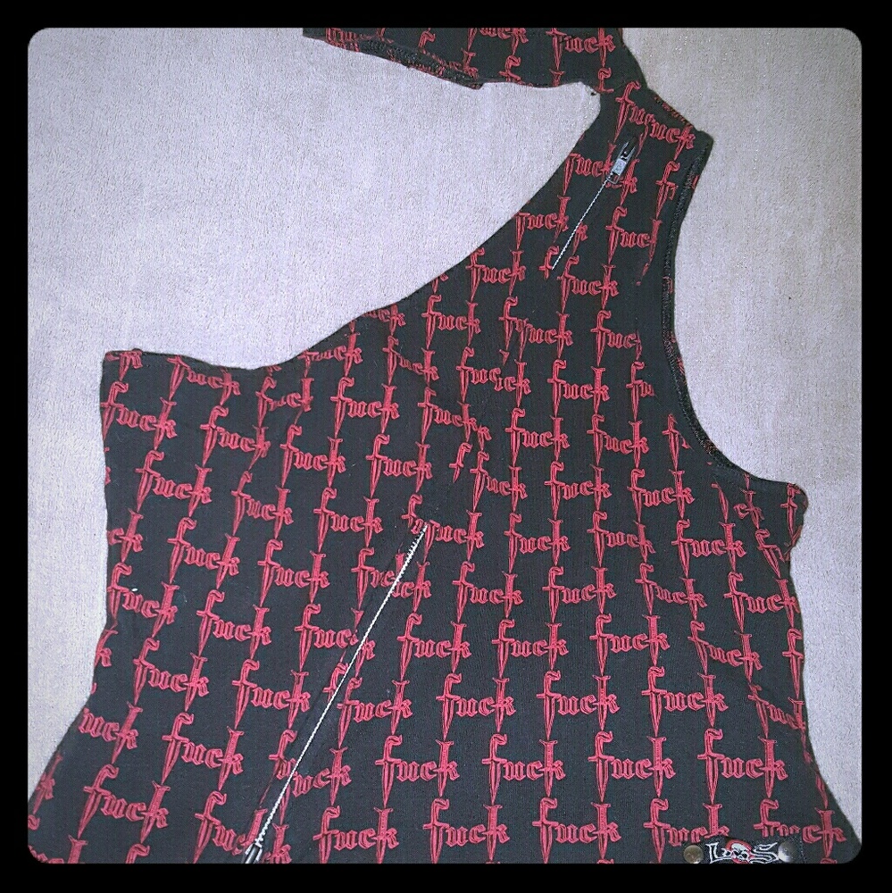 Asymmetrical Halter Top