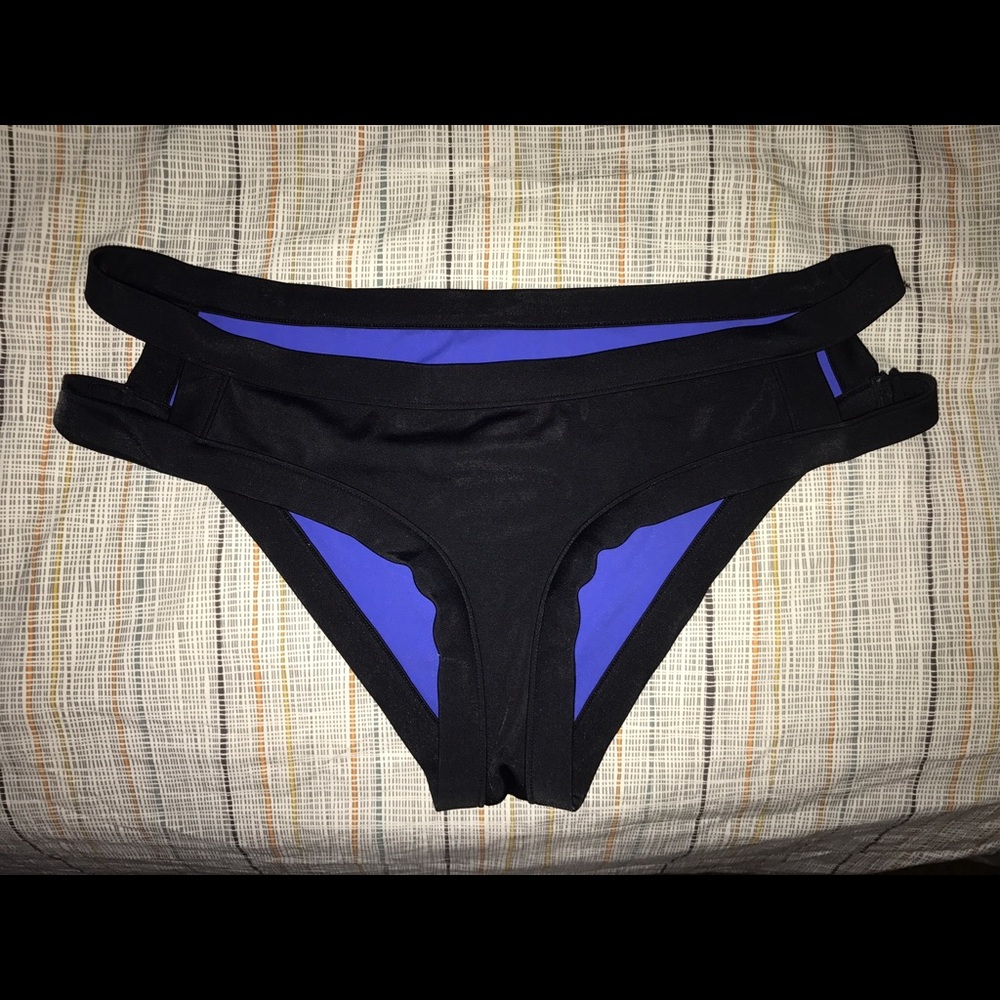 RIPCURL black/blue hipster bikini bottom