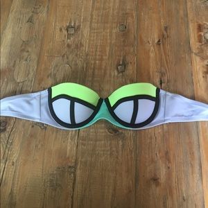 Victoria's Secret color block swim top