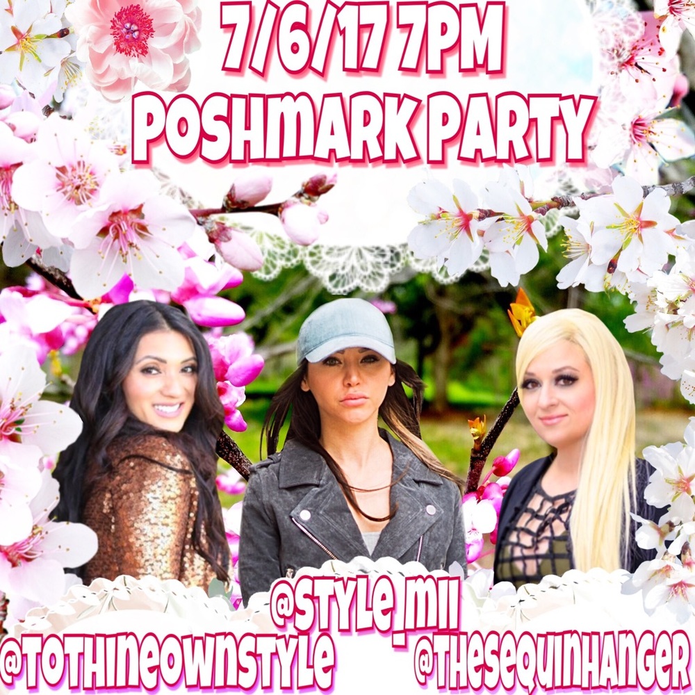 7/6/17 We are hosting a Poshmark Party 💗💕💖