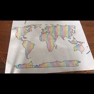 Rainbow World Map