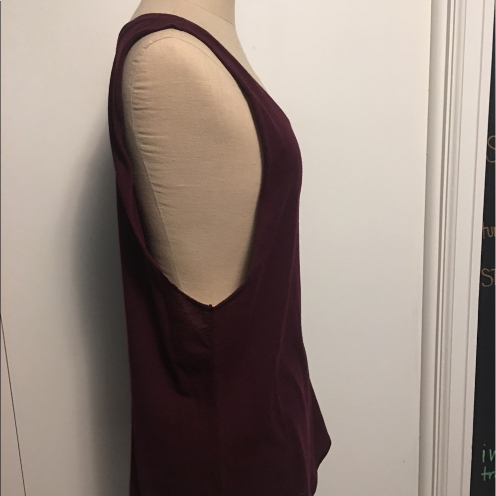PINK Burgundy Tank! worn only once!