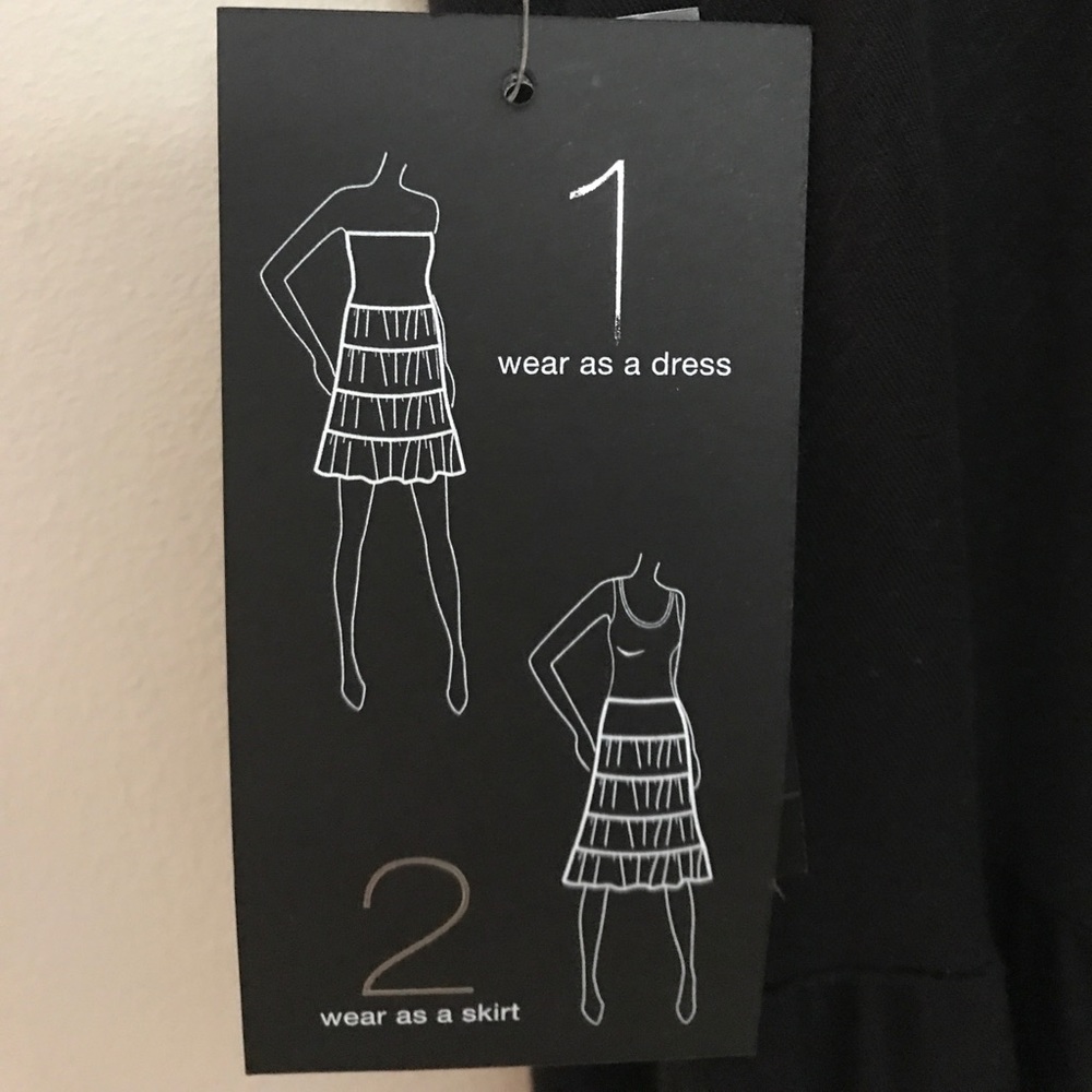 I.N.C. Black Convertible Dress/ Skirt