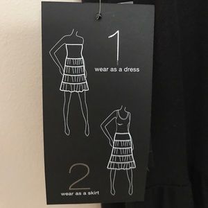 I.N.C. Black Convertible Dress/ Skirt