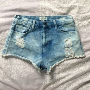 High Waisted Denim Shorts
