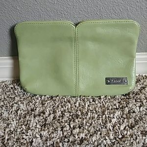 Faux Leather Chloe Zipper Pouch