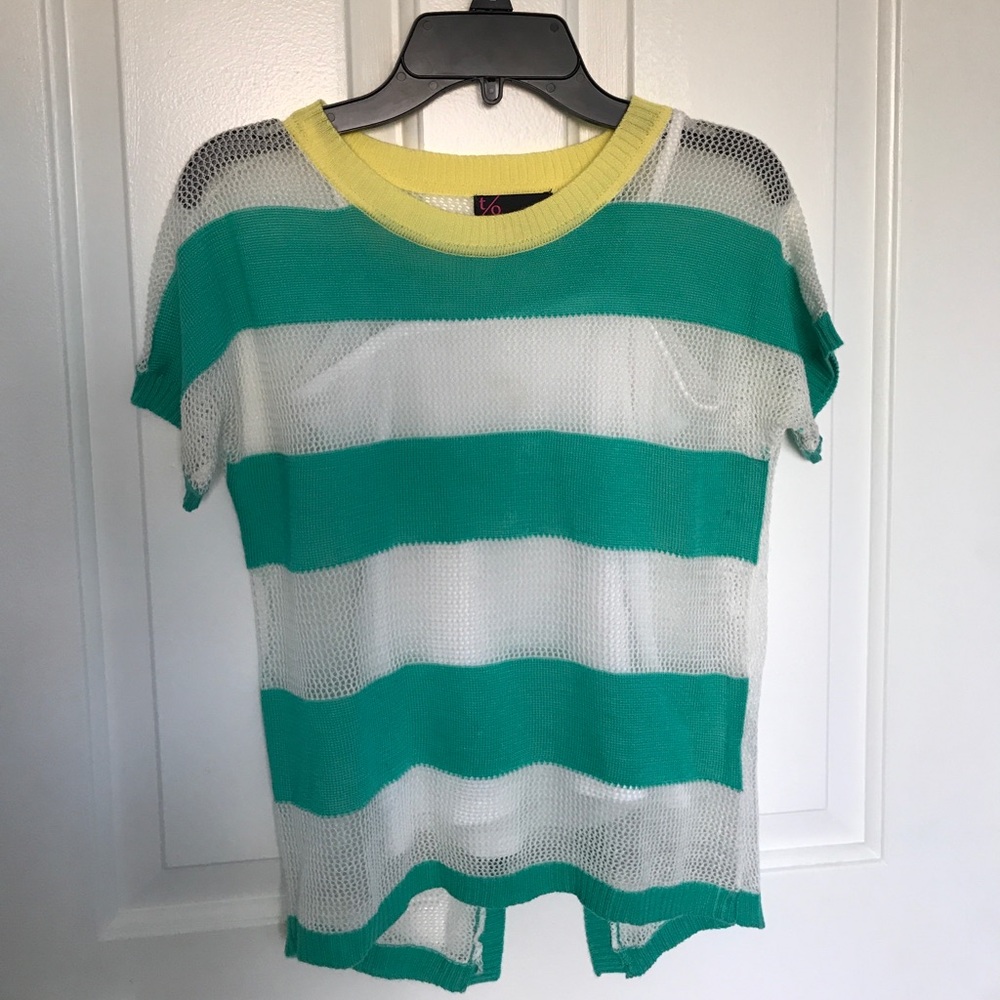 T/o girls 2 piece mesh top