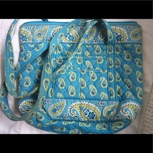 VERA BRADLEY Teal/Green Tote