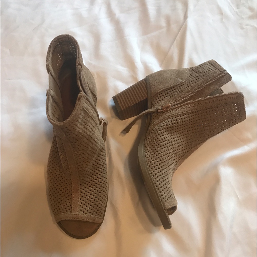 Beige Booties size 6.5