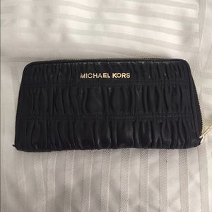 Black leather wallet
