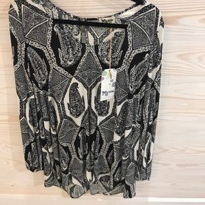 Show me your mumu black and cream Donnie dress