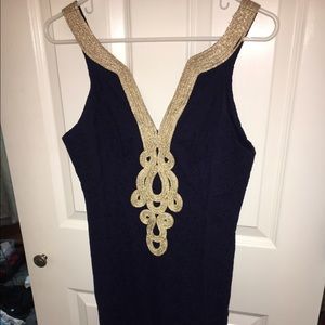 Lilly Pulitzer "Emery" Navy Shift Dress