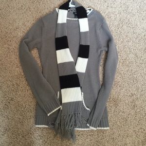 XL Rue 21 Sweater with attached scarf