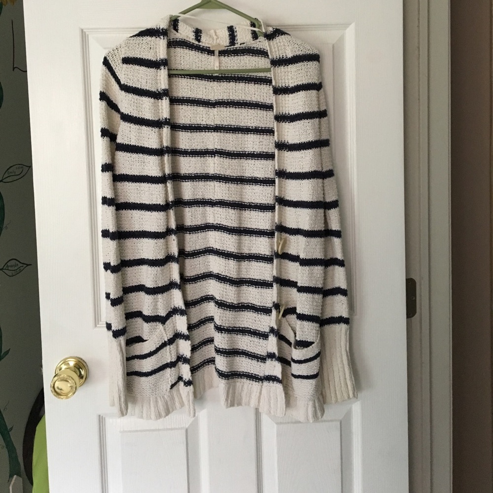 Stripes free people sweater