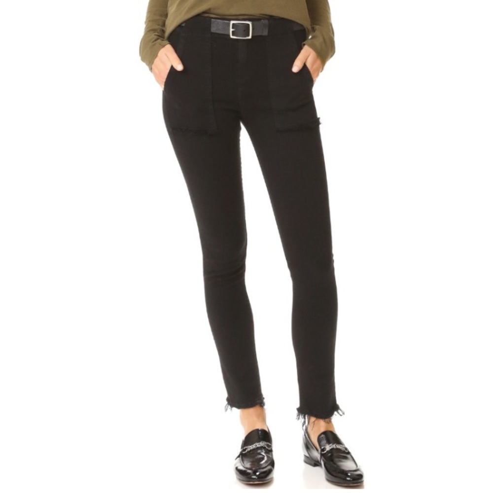 Rag & Bone Denny Skinny Jeans - Black Coal