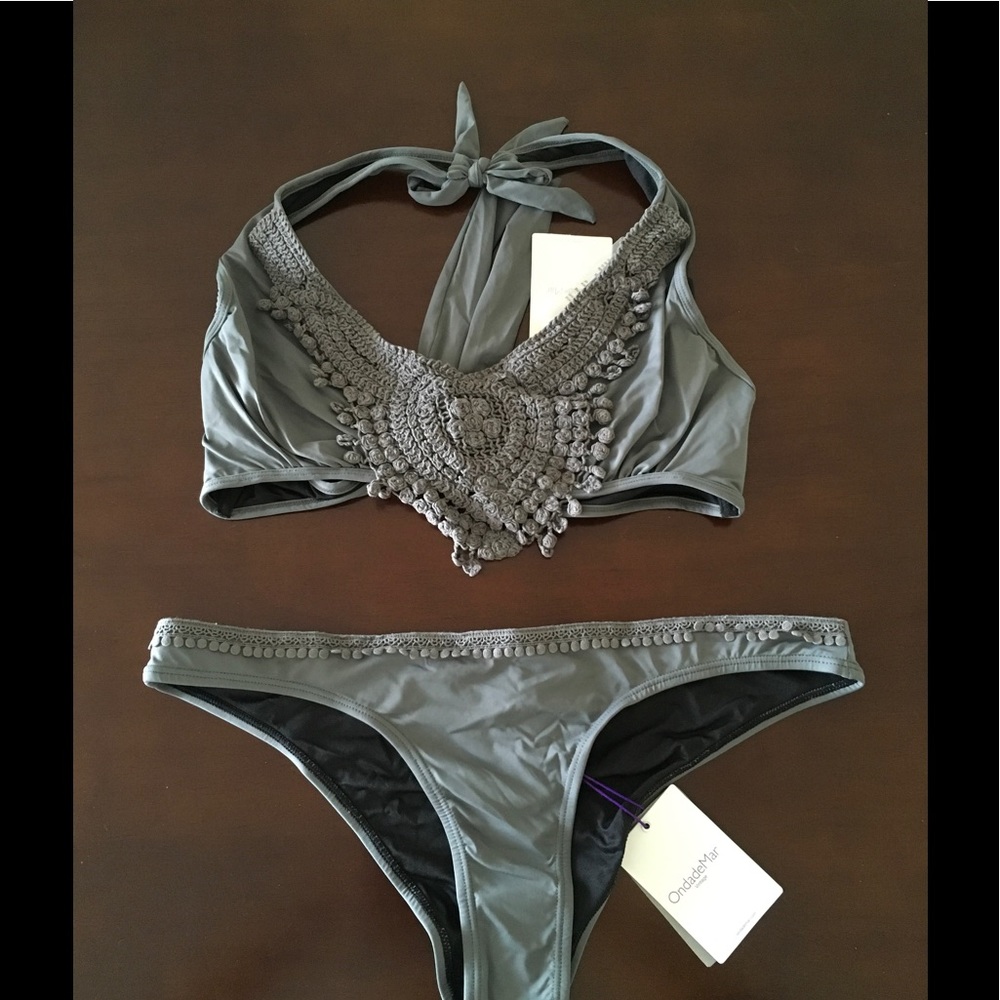 👙ONDADEMAR Crocheted Bikini Swimwear NWT🏷