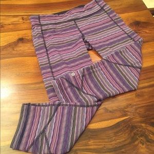 Lululemon Crop Pant Purple Tones Size 10