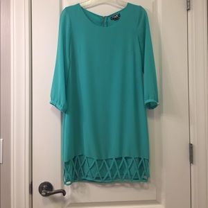Green/blue dress