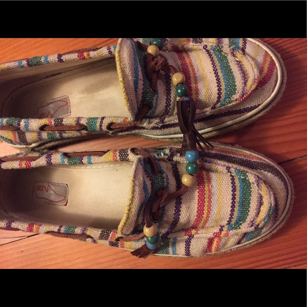 Buckle Multi color woven slips