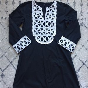 ANTHROPOLOGIE - Lattice-work Bib Dress