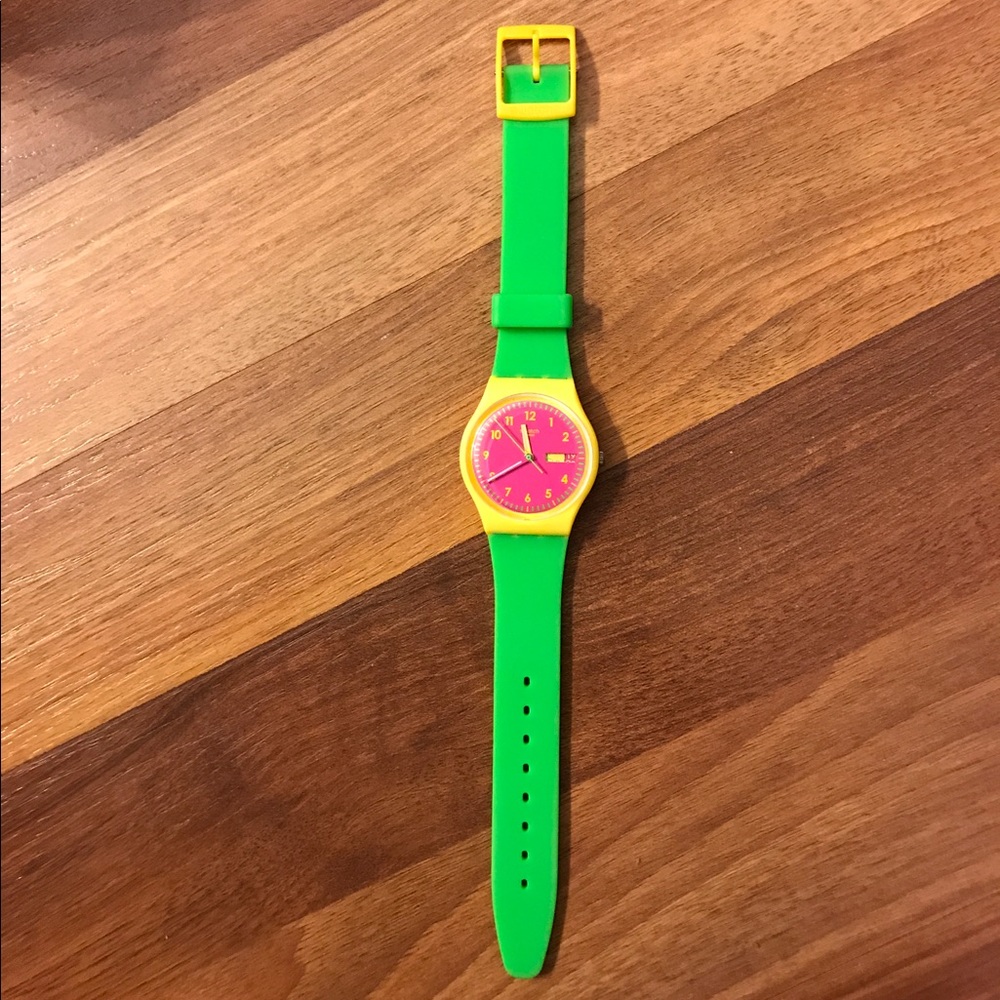 A swatch watch