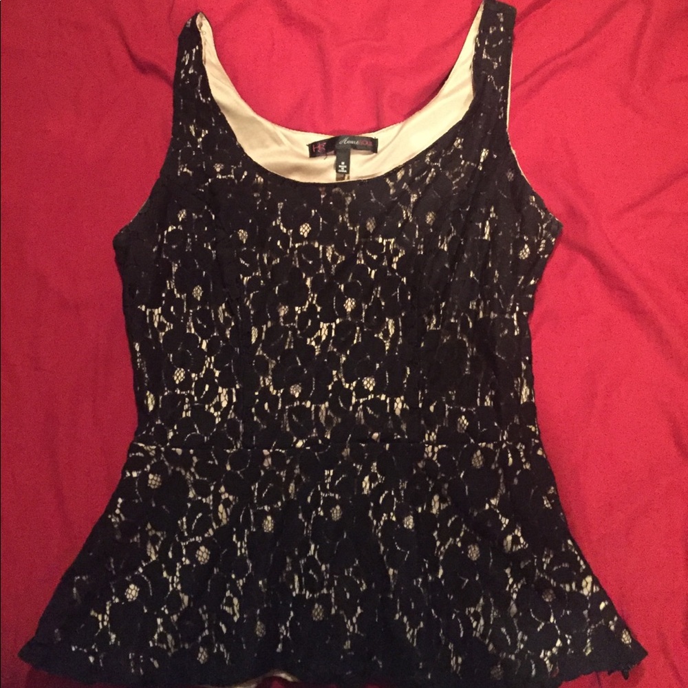 Black dress lace top