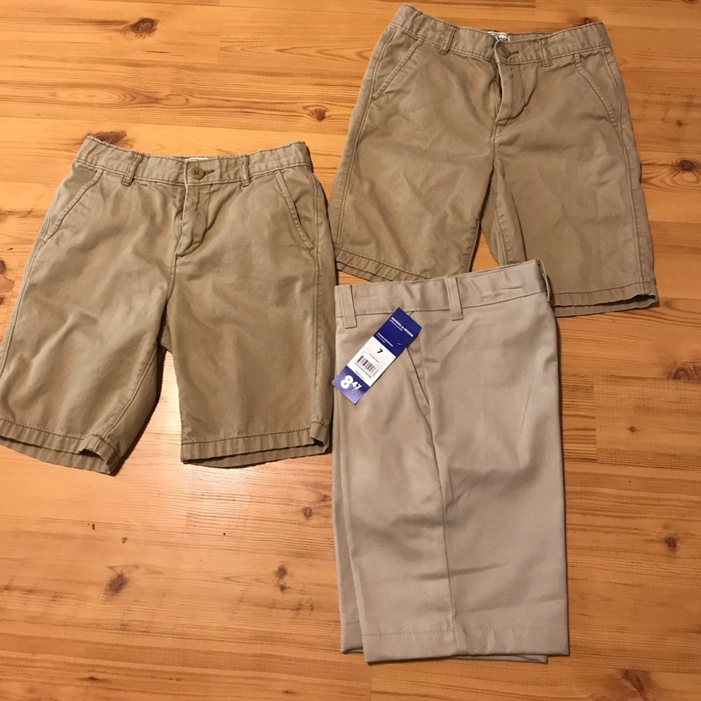 Boys khaki school uniform bottoms