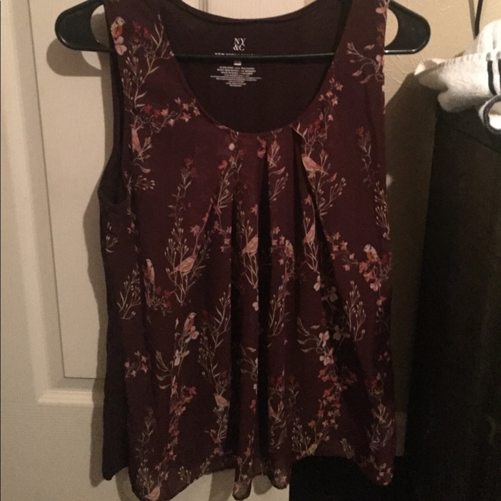 Maroon ny&c top