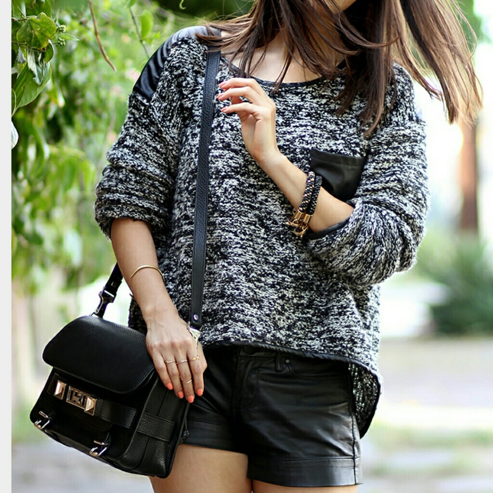 Forever 21 black Vegan leather shorts