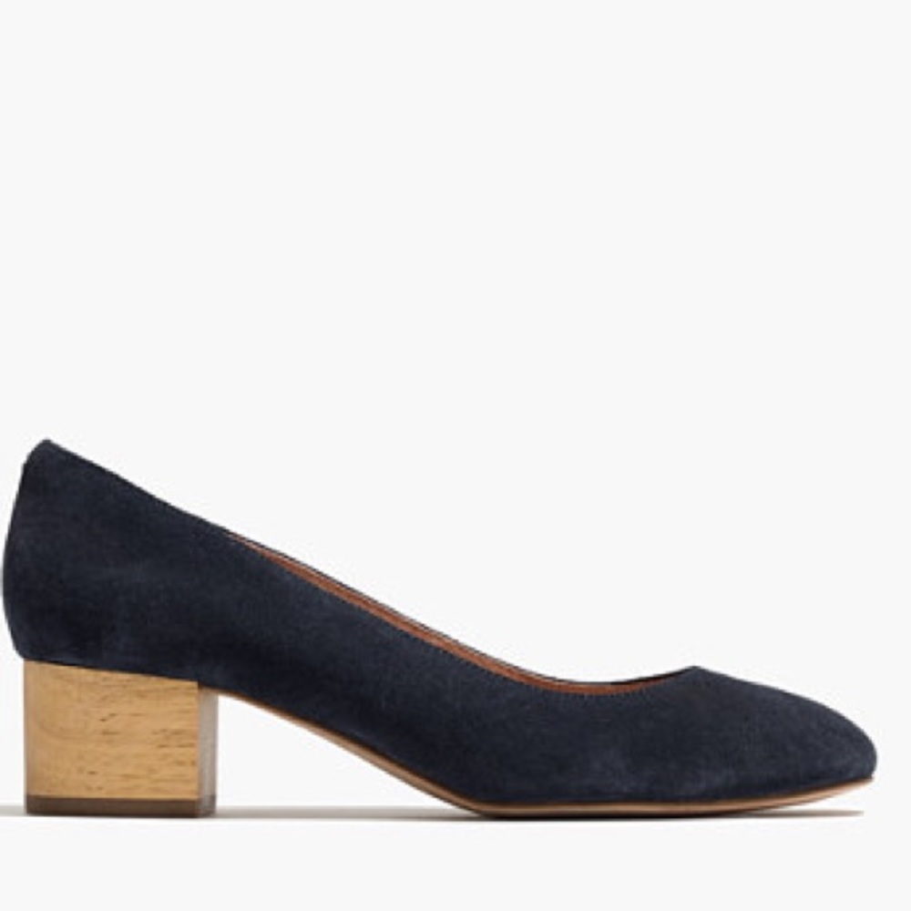 Madewell Ella Navy Blue Pumps 7 👠
