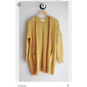 Mustard cardigan