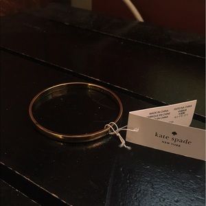 Gold "Heart of Gold" Kate Spade idiom bangle