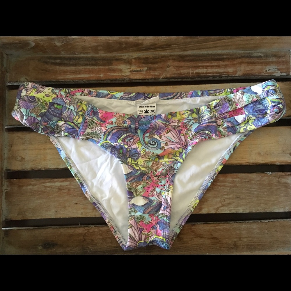 👙ONDADEMAR Printed Bikini Bottom NWT🏷