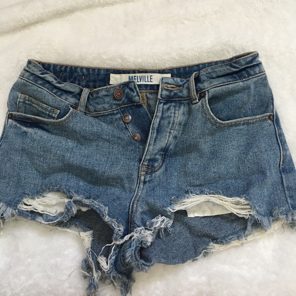 Brandy Melville cut off jean/denim shorts size 27