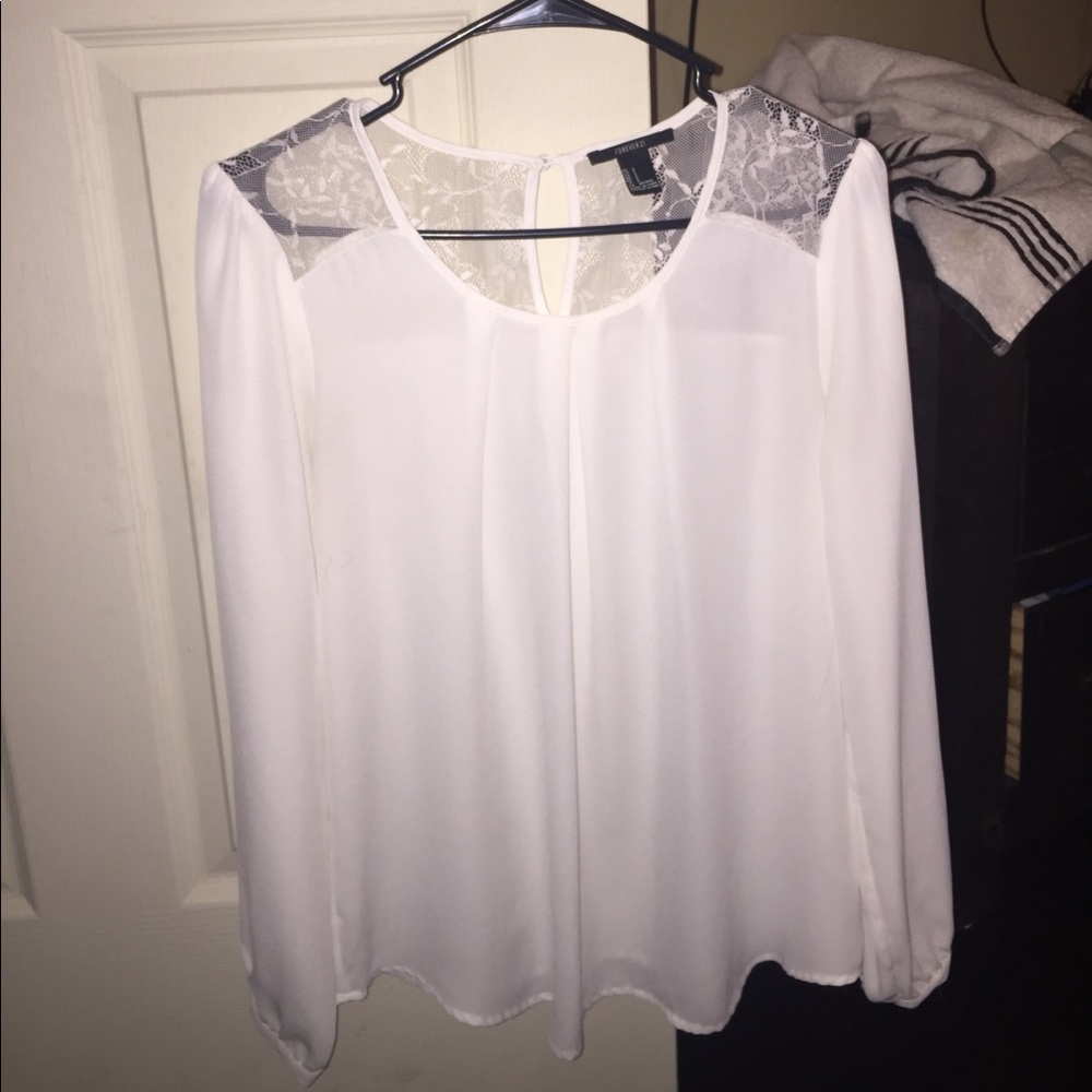 White lace top